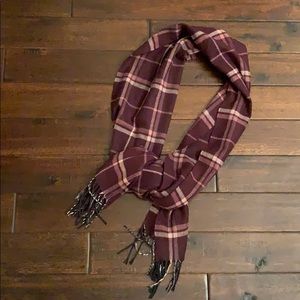 Purple Plaid Cashmere Blend ascarf